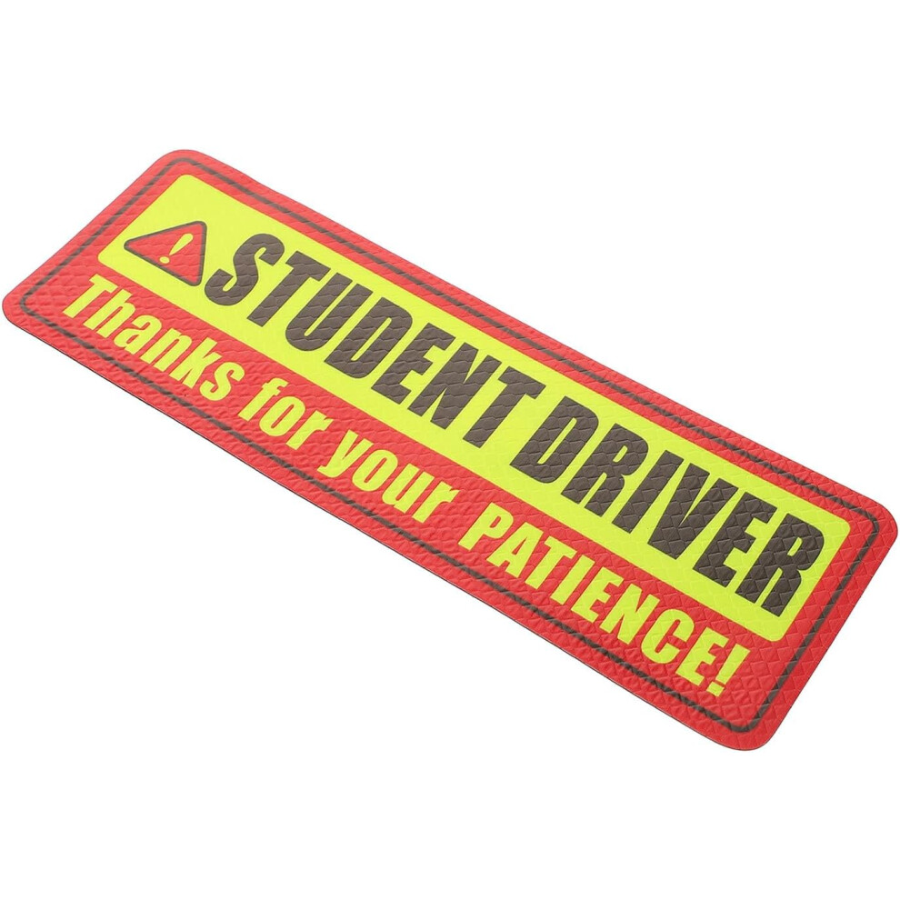 Student Driver Reflective Magnet Sticker For Car Removable Learner Driver Sign Safety Warning Magnetic Decal For Beginners 5455468440427