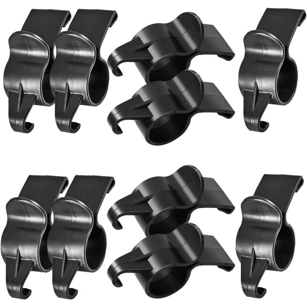 Multifunctional Car Umbrella Holder And Towel Hook 10Pcs Set, Universal Trunk Organizer Hooks Black 5455468447785