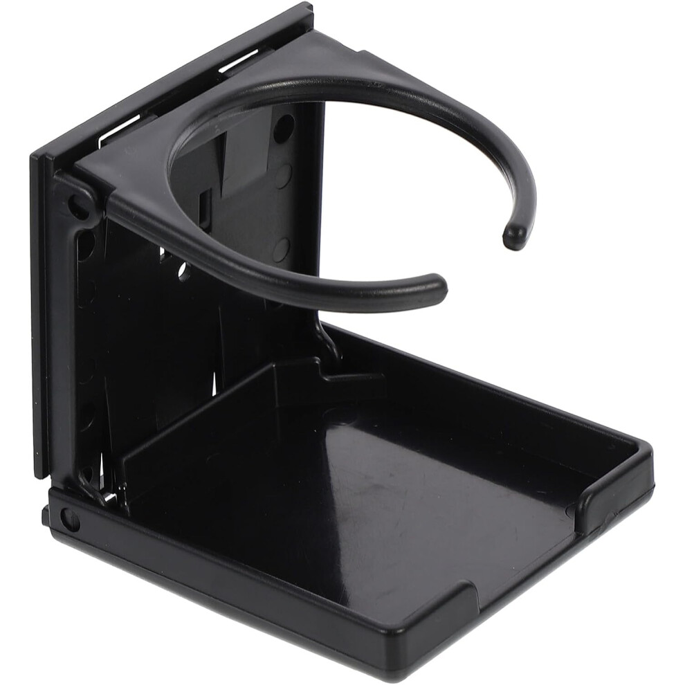 Foldable Car Cup Holder With Screws Vehicle Drink Holder For Cars And Rvs For Secure Beverage Storage Black 5455468526152