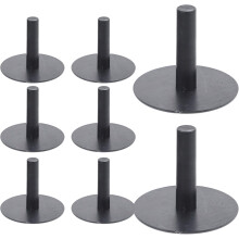 8pcs Black Plastic Car Doll Support Rack Display Stand Multifunctional Display Mount