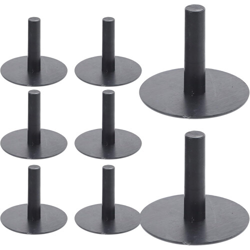 8pcs Black Plastic Car Doll Support Rack Display Stand Multifunctional Display Mount