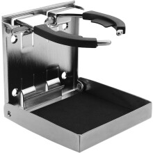 Suporte de copo dobrável para barco Rv caminhão aço inoxidável suporte ajustável