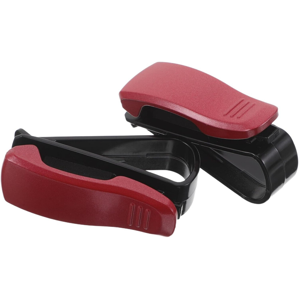 2Pcs Car Sun Visor Clip Sunglasses Holder Visor Organizer Glasses Clip 5455468528668