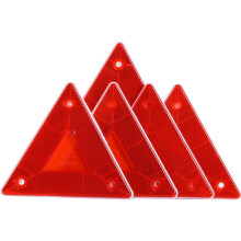 5 panneaux de signalisation triangulaires réfléchissants pour camions (conduite de nuit).