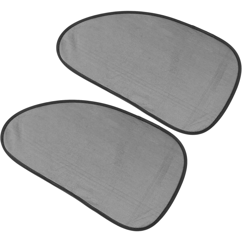 1 Pair Mesh Car Side Window Sunshade Mosquito Protection, Uv Sun Blocker Black 8603788519829