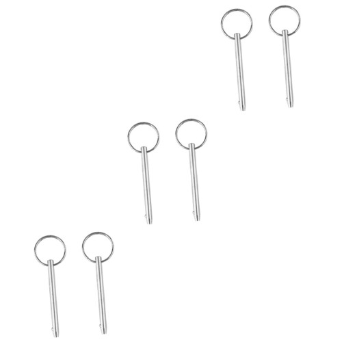 6pcs Quick Release Ball Pin Spring Locking Pin Stainless Steel for Hardware Single Bead Design