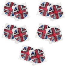 10 Stück Union Jack Tankaufkleber, reflektierende Auto-Tankaufkleber zur Dekoration von Fahrzeugen, Fahrten und Festivals
