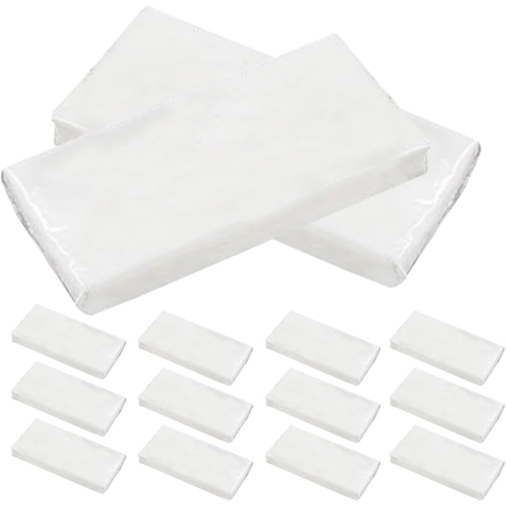 15Pcs Disposable Facial Tissue Refills Car Tissue Paper For Auto Visor Holder Travel Napkin Refills Suitable White 5455468448805