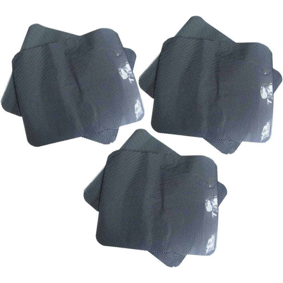 Car Film Stickers Vehicle Sunshade Sticker 3 Sets Electrostatic Pvc Side Window Sunshade Baffle Heat Reflector Black 5455468449857