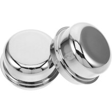 2 Stück Anhängerachsenabdeckung aus Aluminium, Lagerschutzkappe, Staubdichtung, Nabenfettabdeckung