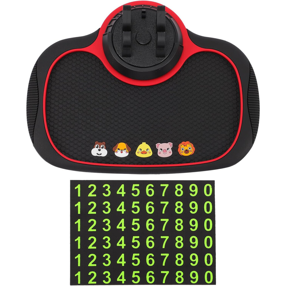 Car Dashboard Anti-Slip Pad With Number Stand, Non-Slip Sticky Grip Mat 5455468524301