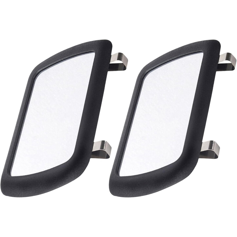 2Pcs Car Visor Mirror Clip Car Vanity Mirror For Truck Suv Van Use In Automotive Interior Black 5455468448959