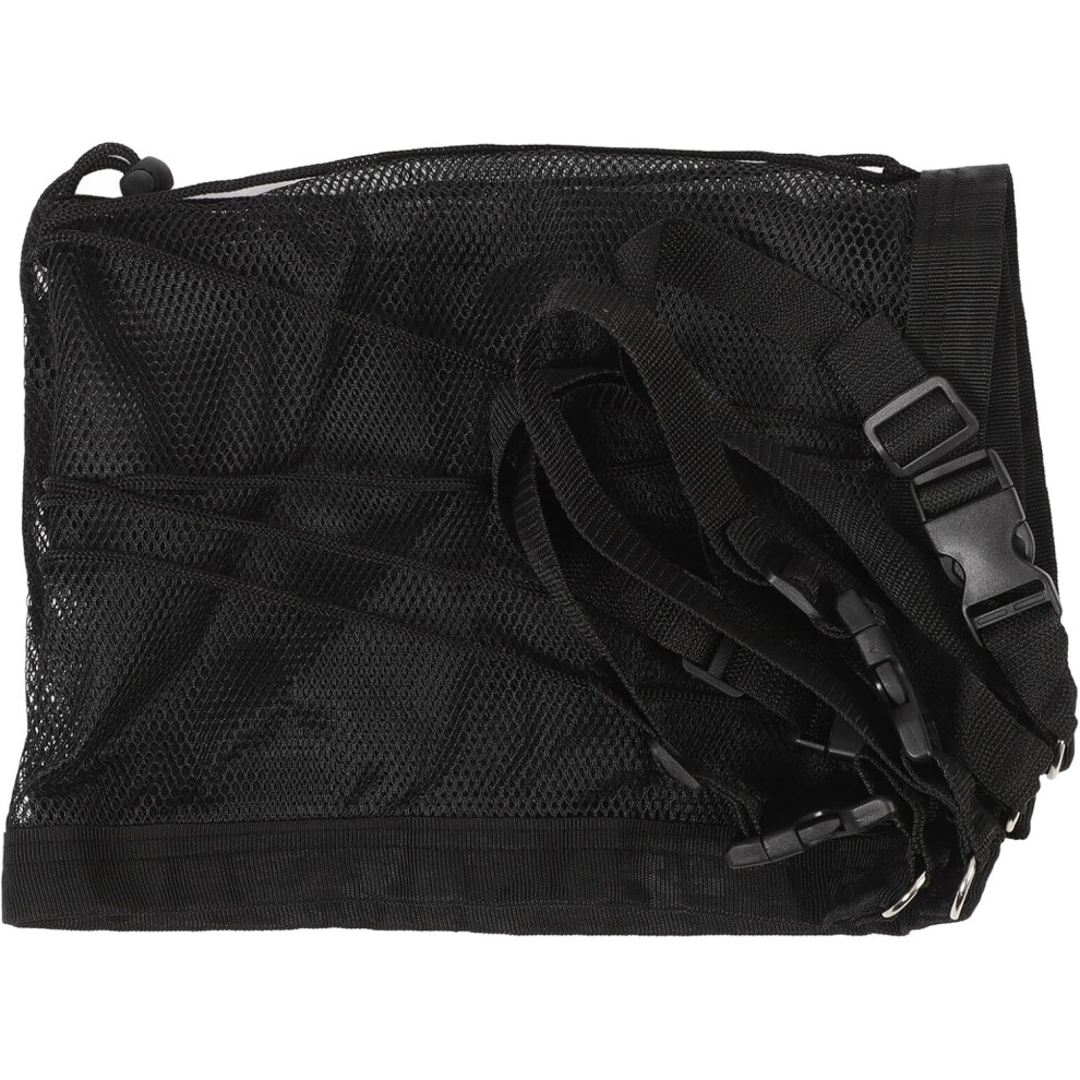 Car Ceiling Storage Net Double-Layer Zipper Mesh Design Nylon Mesh Overhead Cargo Net Black 5455468447310