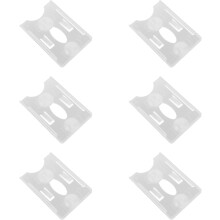 6pcs Suction Cup Sleeve for Car Windscreen Plastic Ticket Card Holder Transit Pass Holder