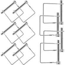 10 Stück M8x60 mm Vierkant-Anhängerkupplungsbolzen aus verzinktem Kohlenstoffstahl mit Federsicherung
