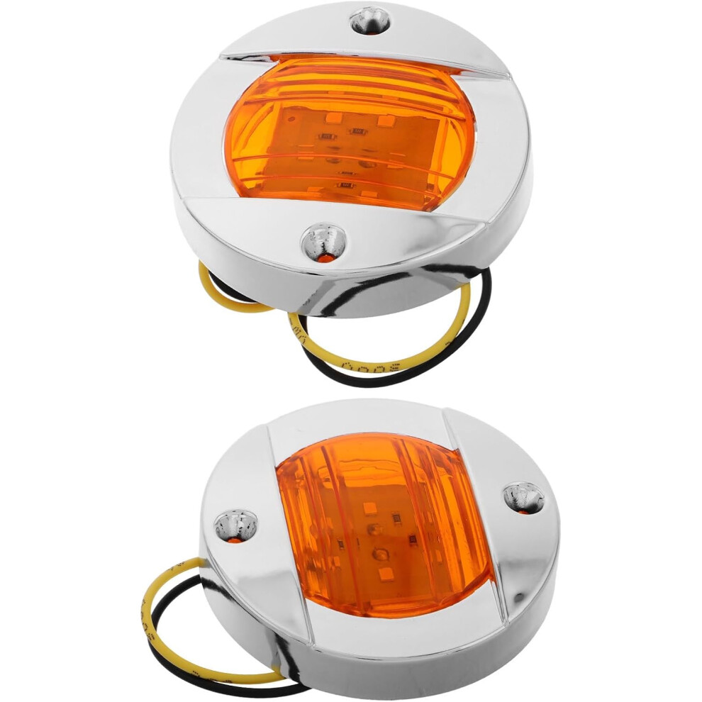 2Pcs Edge Round Trailer Tail S High Visibility For Vehicle Boat Utility Trailer Light 5455468451423