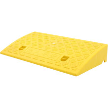 Rampa di soglia in plastica per vialetti e marciapiedi, leggera, portatile e resistente, per uso esterno.