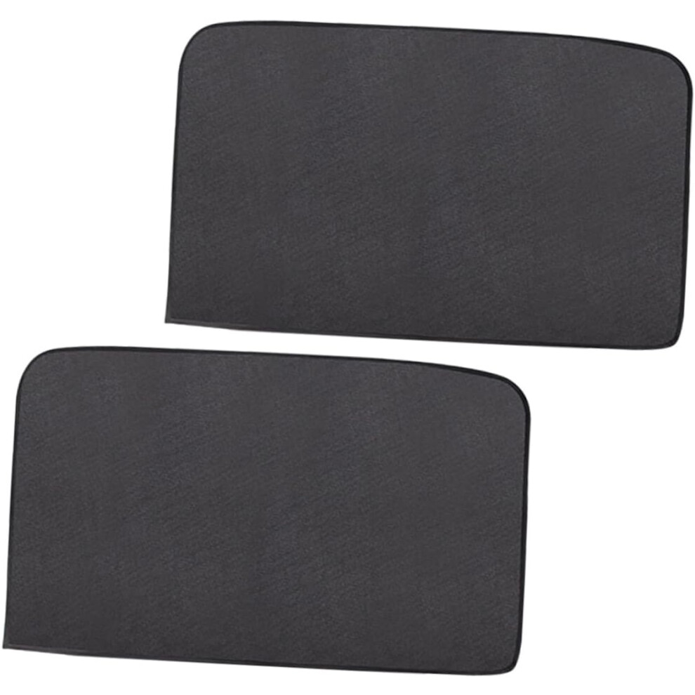 2Pcs Magnetic Mesh Car Window Shades For Side Rear Windows, Universal Car Sun Shade Curtains Black 8882873507754