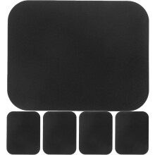 magnetische Eisenplatten für Handyhüllen mit selbstklebender Rückseite, schwarze quadratische Metallaufkleber 35 x 45 mm