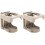 2Pcs Beige Universal Folding Car Cup Holders for Drinks and Bottles, Adjustable Space-Saving Drink Holder 1