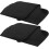 2pcs Black Leather Multifunctional Car Glasses Holder for Sun Visor 1