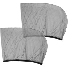 Car Window Sun Shade Mesh Rear Side Window Cover 2Pcs Black