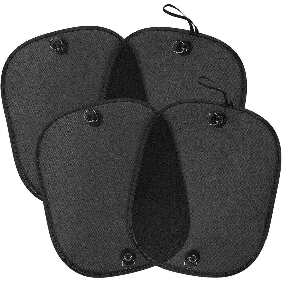 2Pairs Car Window Mesh Sun Shade Blinds Suction Cup For Side Windows Uv Protection Glare Shield For Travel And Pets Black 8686962035179