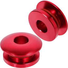 Butées de pommeau de levier de vitesse de voiture (2 pièces) rouges, compatibles avec les soufflets de levier de vitesse.