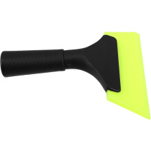 Car Window Squeegee with Soft Rubber Blade, Anti-Slip Handle, Green TPU Scraper
