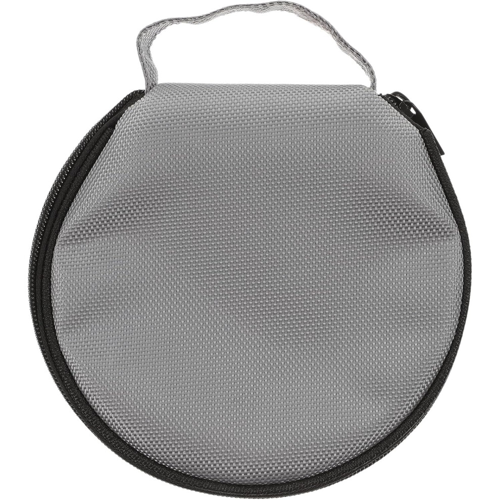 Large Capacity Car Cd Bag Oxford Fabric Disc Wallet With Zipper, Portable Cd/Dvd Storage Case Holder Gray 5455468523830