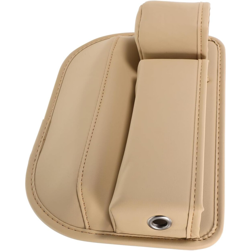 Car Front Seat Organizer Storage Box Multifunctional Car Seat Gap Filler With Fabric Beige 5455468443848