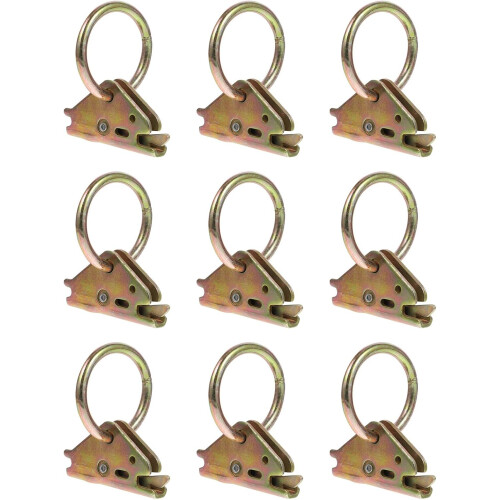 10pcs aço E-pista O-anéis e E-pista E-anéis amarrar-para baixo âncoras