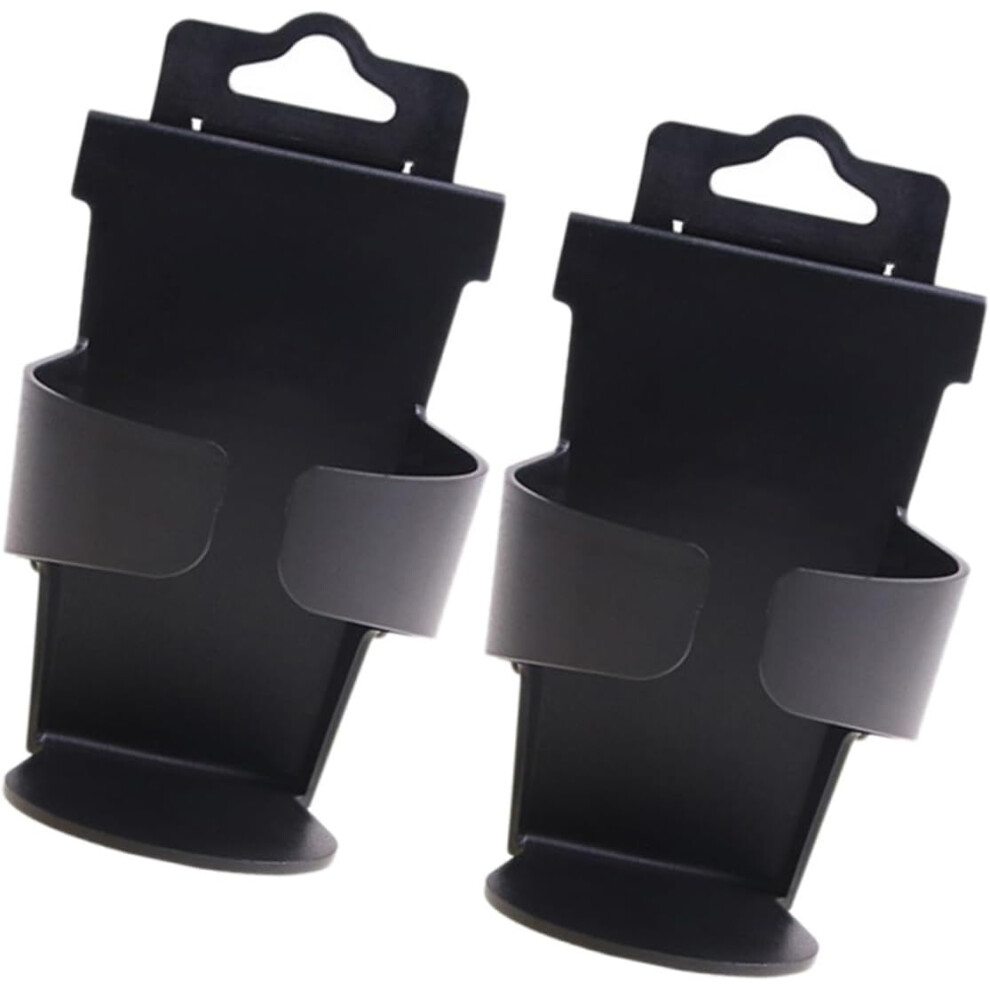 2Pcs Car Cup Holder Auto Drinks Holder Door Mount Drink Bottle Stand Black 5455468444838