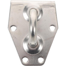 Ancoraggio per rimorchio camper con anello a D in acciaio inox, montaggio ad angolo retto, fissaggio del carico