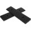 Borracha Carro Porta Sill Mat 2Pcs 2 polegadas de altura preto resistente calçada rampas 1