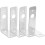 4pcs Galvanized L-Shaped Tail Light Bracket for Trailer, 90 Degree Angle Strut Channel Mounting Support 1