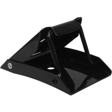 Calzo de rueda metálico resistente para coches, tope de rueda triangular negro portátil.