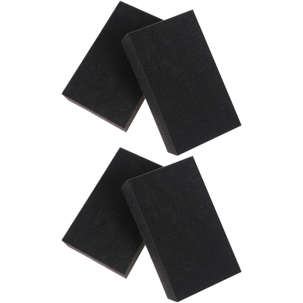 Cleaning Sponge For Auto 4Pcs Car Wash Sponge For Car Cleaning Dust Removal Professional Auto Detailing Black 5455468455643