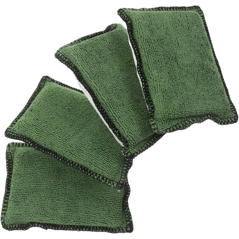 4Pcs Car Cleaning Sponge Car Interior Scrub Pad Soft Microfiber Brush 5455468535536