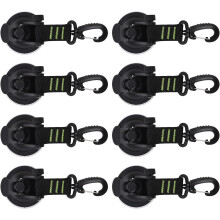 8 stuks essentiële accessoires voor kamperen met de auto: zuignaphaken van ABS, stevig, betrouwbaar en duurzaam, snel te installeren.