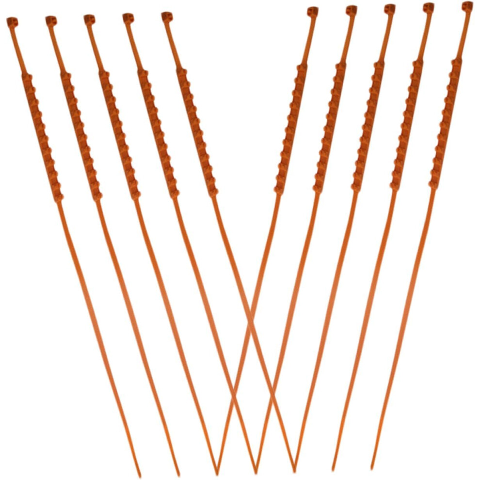 10Pcs Car Snow Chains Cable Ties Anti-Skid Tire Chains For Suv Truck Emergency Winter Driving Traction Accessories Orange 5455468452680