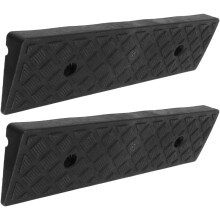 2 kpl mustaa muovista kynnysramppia 500x130x40mm oviaukkoihin ja reunakiveyksiin