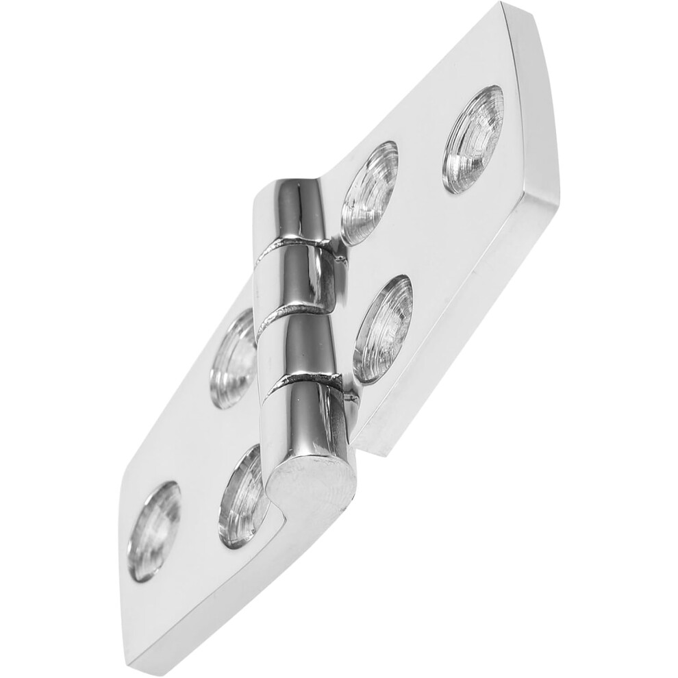 Heavy Duty Rv Door Hinge 316 Stainless Steel Boat Hatch Hinge 38X76mm Trailer Hardware For Camper And Marine Use Silver 8781025116663