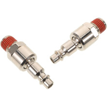 2 raccords rapides pneumatiques métalliques NPT pivotants pour tuyau d'air