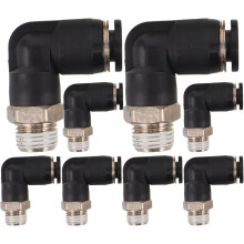 8 raccordi rapidi pneumatici in metallo a innesto rapido per tubi flessibili dell'aria