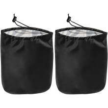 2 kpl lumenpitäviä taustapeilin suojuksia mustaa Oxford-kangasta 190t 33x27cm tuulenpitävät pölytiiviit auton sivupeilin suojukset