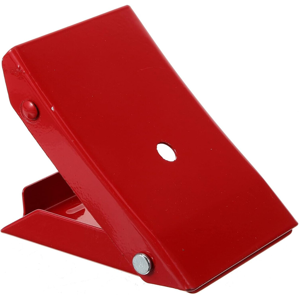 Portable Wheel Chock Blocks For Rv And Travel Trailers, Non-Slip Triangle Tire Stopper Red 5455468451027