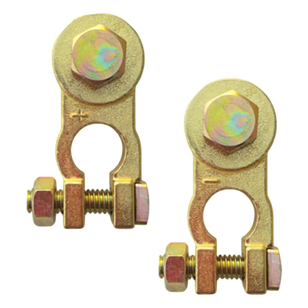 Thickened Pure Copper Car Battery Terminals 1 Pair Auto Battery Clamp Connectors Compatible 5455468537318
