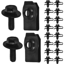 40-delige universele autoschroevenset met metalen bumperclips