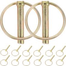 Conjunto de pinos de Lynch carregados por mola de 16pcs com aneis Pinos de bloqueio de eixo pesado